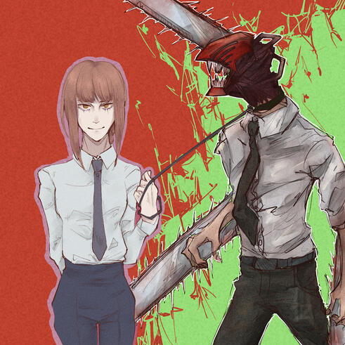 Makima &amp; Denji • Chainsaw Man